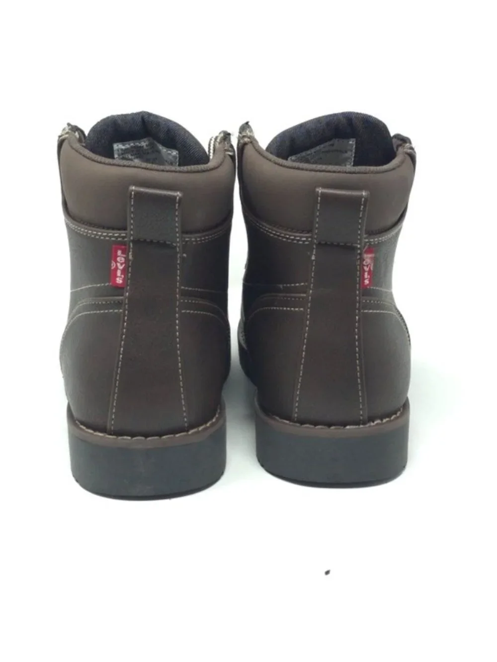 Levi’s Dean Brown Synthetic Leather Moc Toe Boots Size 8M
